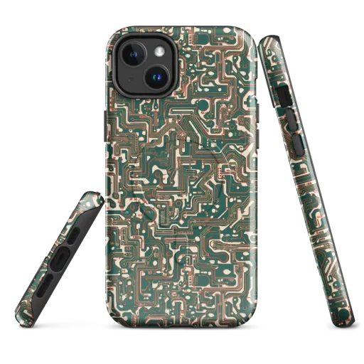 Copper Circuit on a MagSafe Tough Case for iPhone®