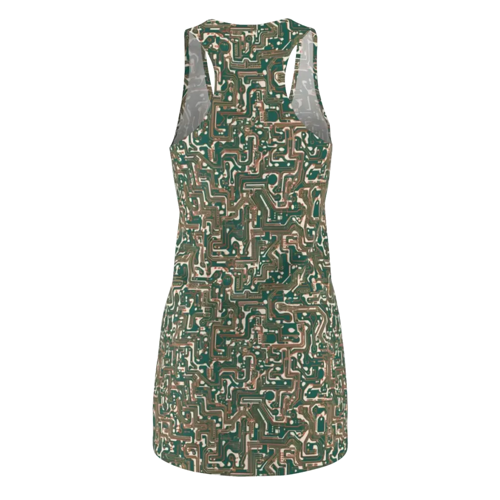 Copper Circuit on Racerback Dress — Back