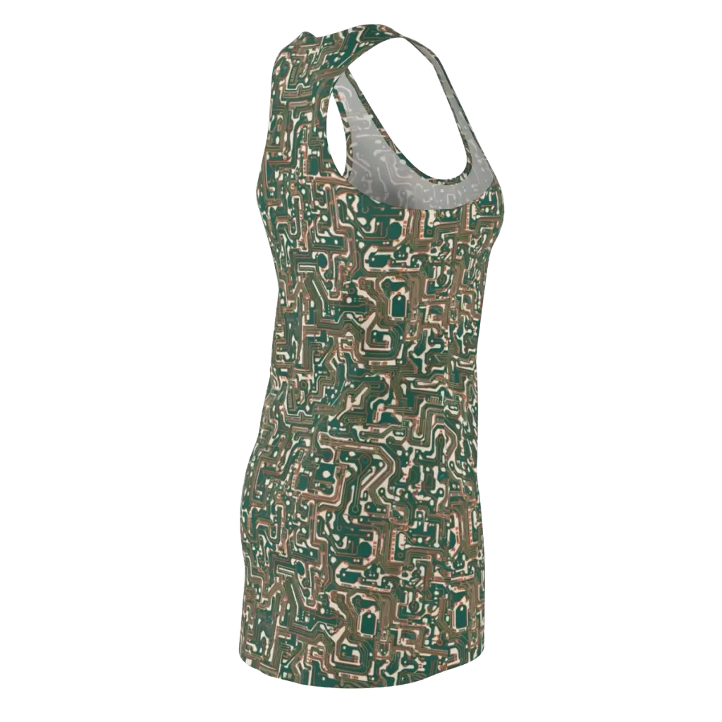 Copper Circuit on Racerback Dress — Back Side