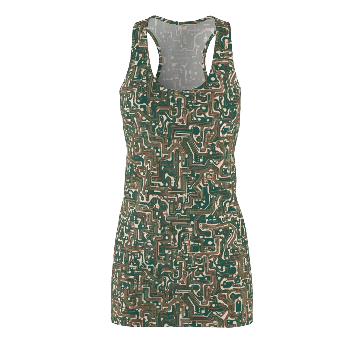 Copper Circuit on Racerback Dress — Front