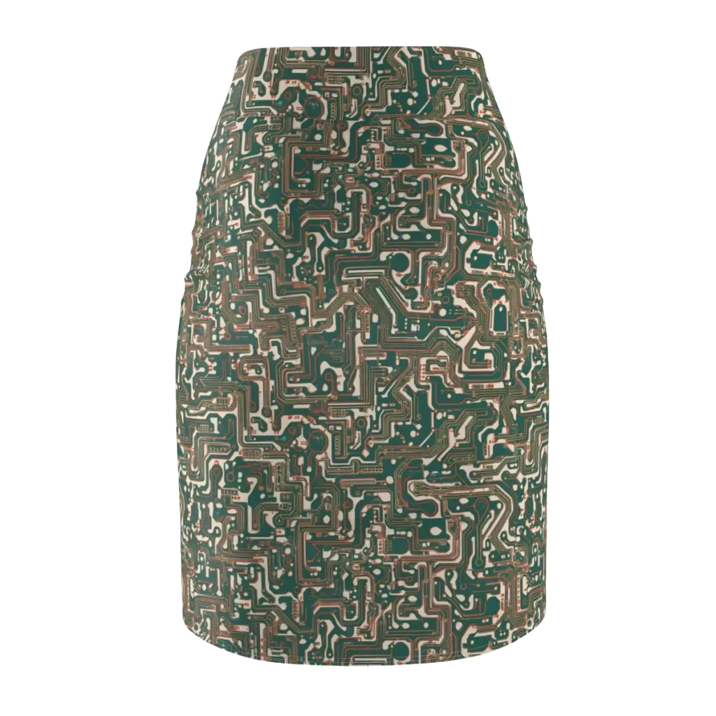 Copper Circuit on Pencil Skirt — Back