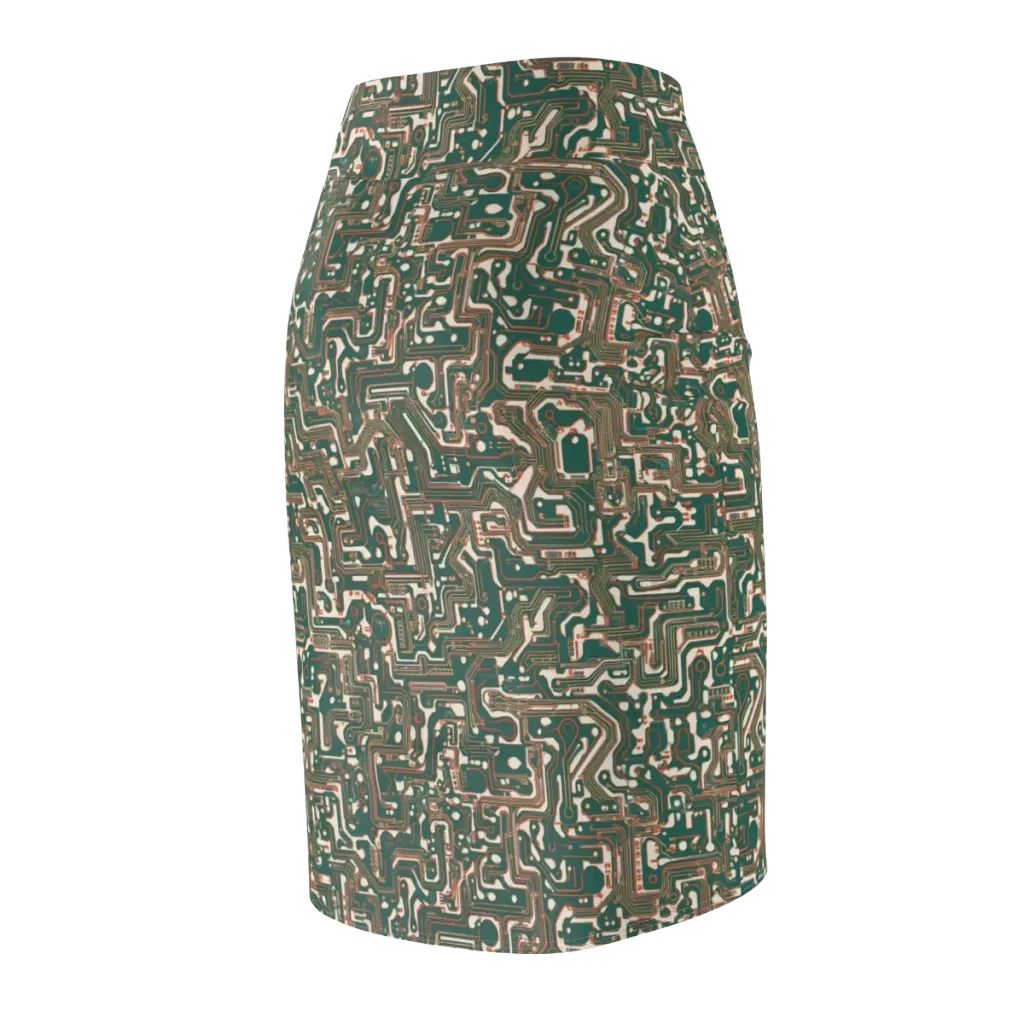 Copper Circuit on Pencil Skirt — Back Side
