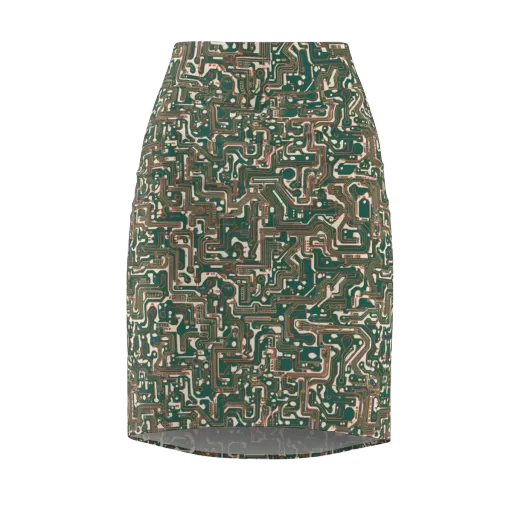 Copper Circuit on a Pencil Skirt