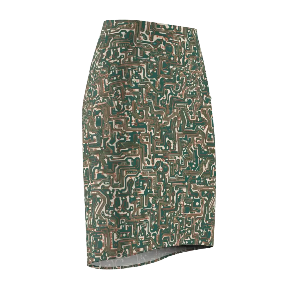 Copper Circuit on Pencil Skirt — Front Side