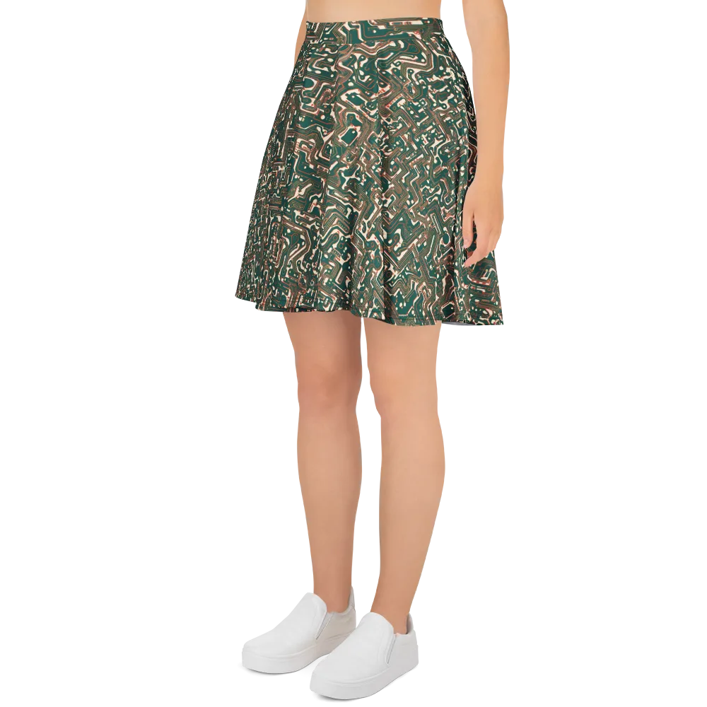 Copper Circuit on Skater Skirt — Left
