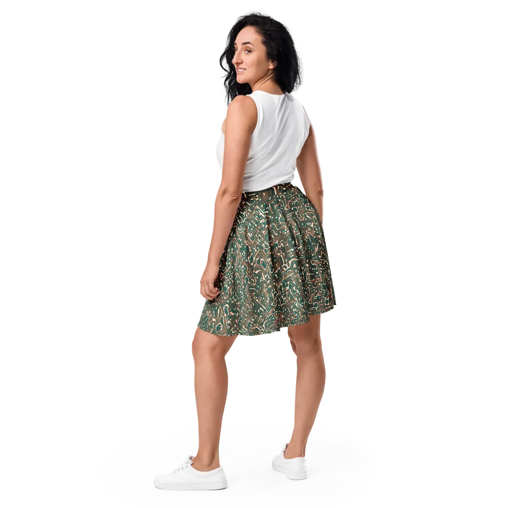 Copper Circuit on Skater Skirt — Back