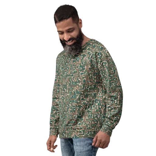 Copper Circuit on a Sweatshirt
