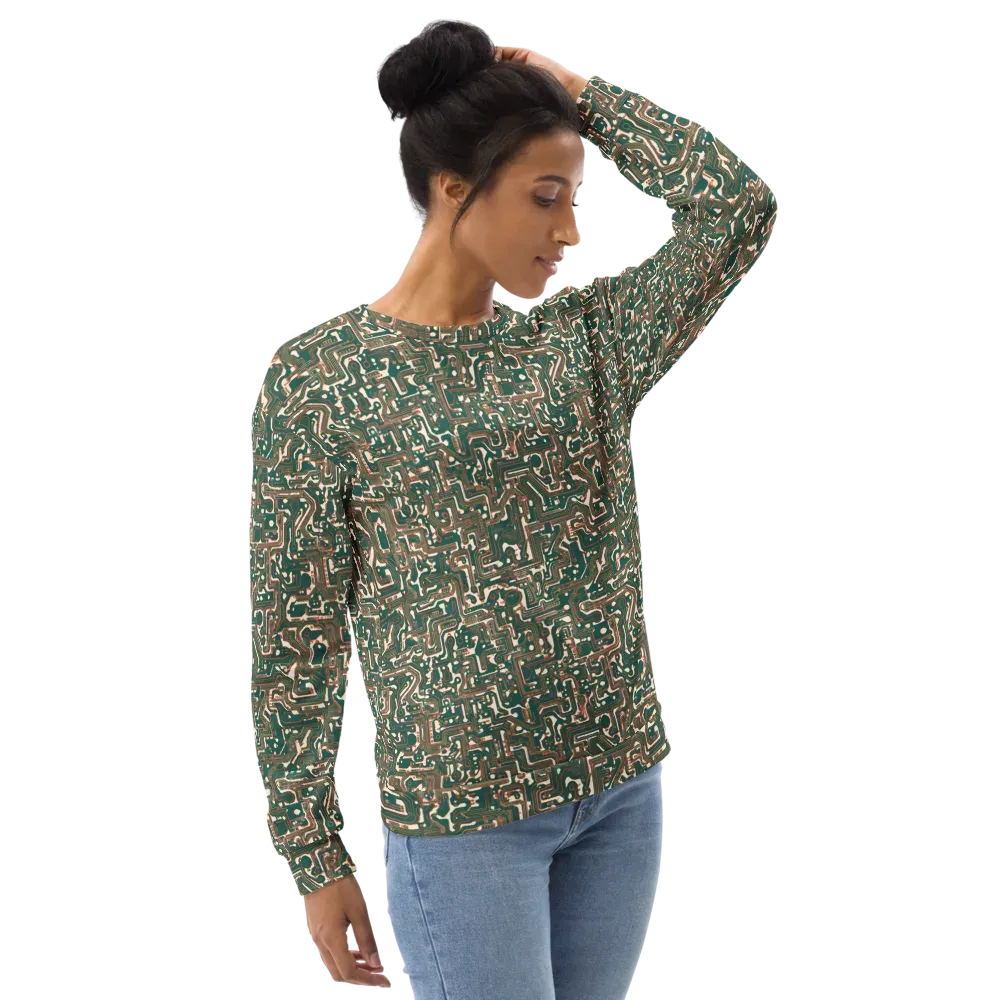 Copper Circuit on Sweatshirt — Right Front