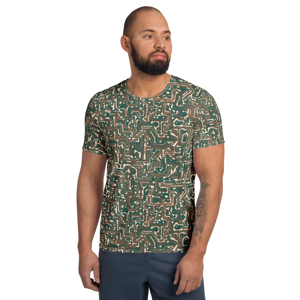 Copper Circuit on Men's Athletic T-Shirt — Front