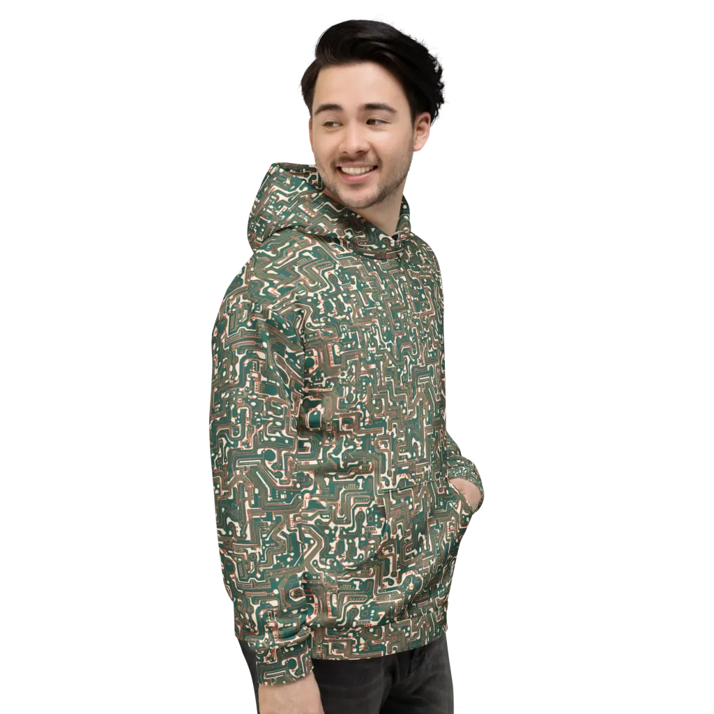 Copper Circuit on Hoodie — Right