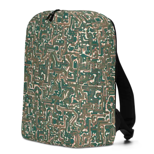 Copper Circuit on a Minimalist Backpack