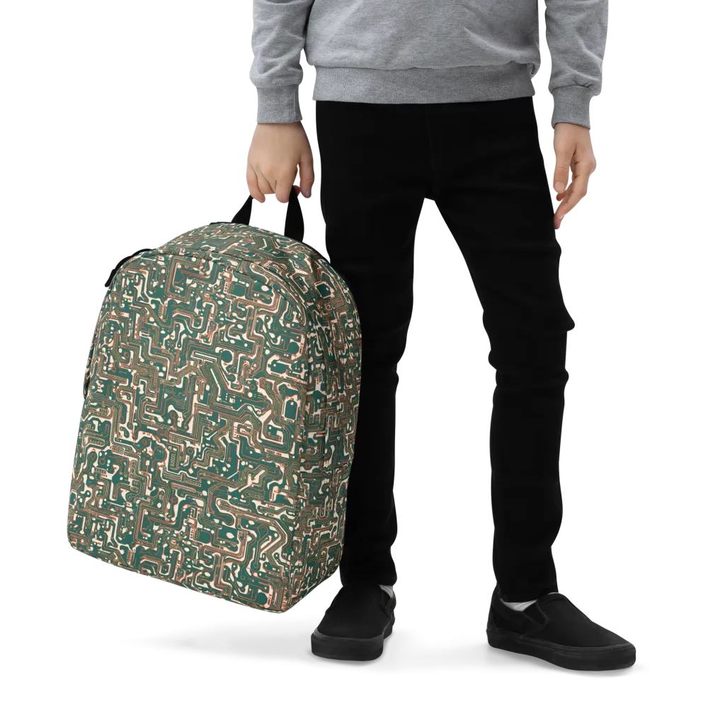 Copper Circuit on Minimalist Backpack — Zoomed-in
