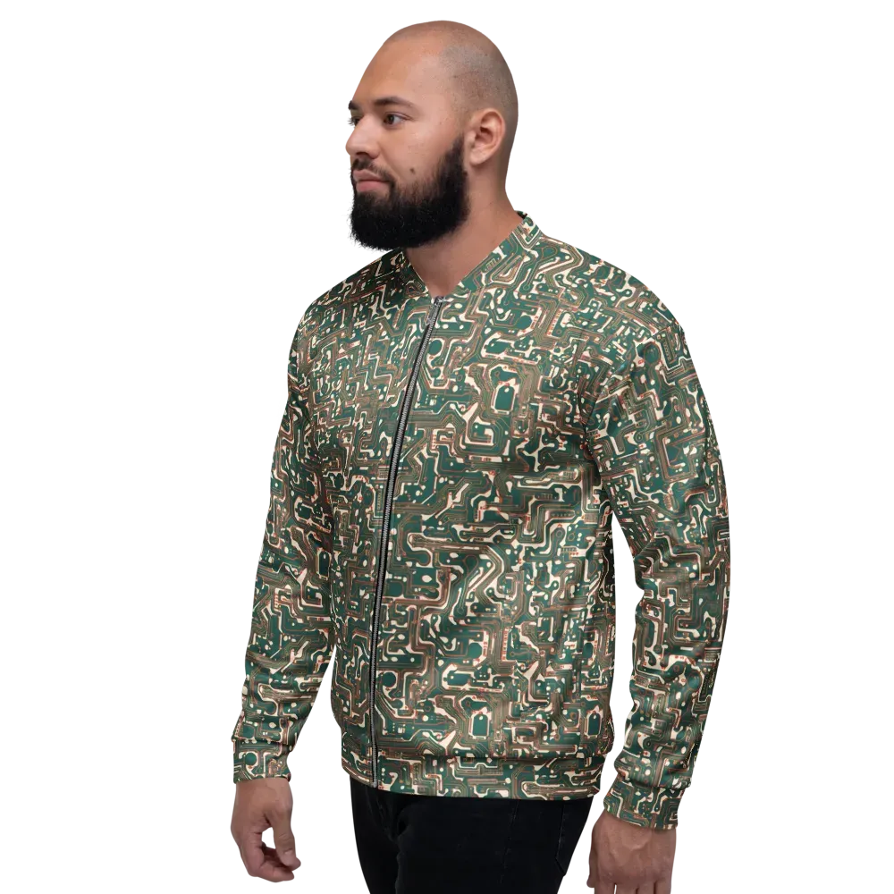 Copper Circuit on Bomber Jacket — Left