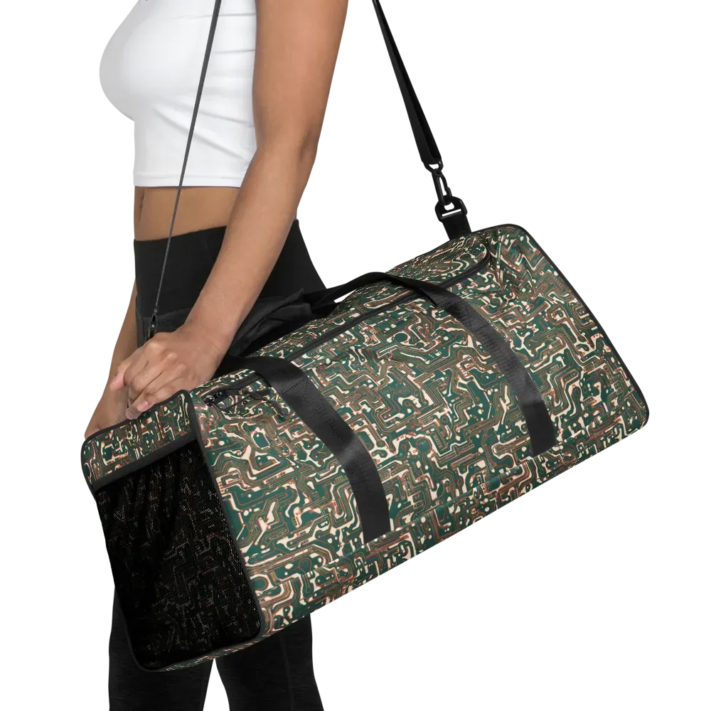 Copper Circuit on Duffle Bag — Front