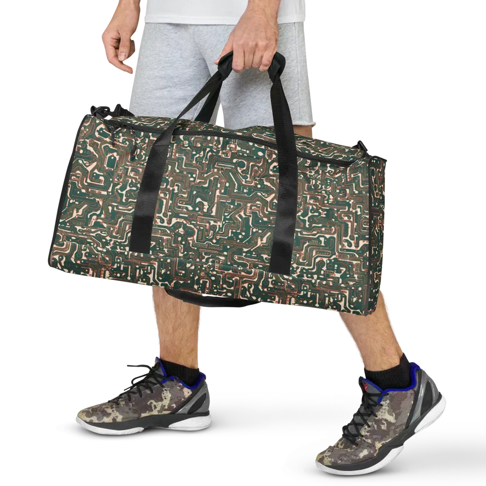 Copper Circuit on Duffle Bag — Front