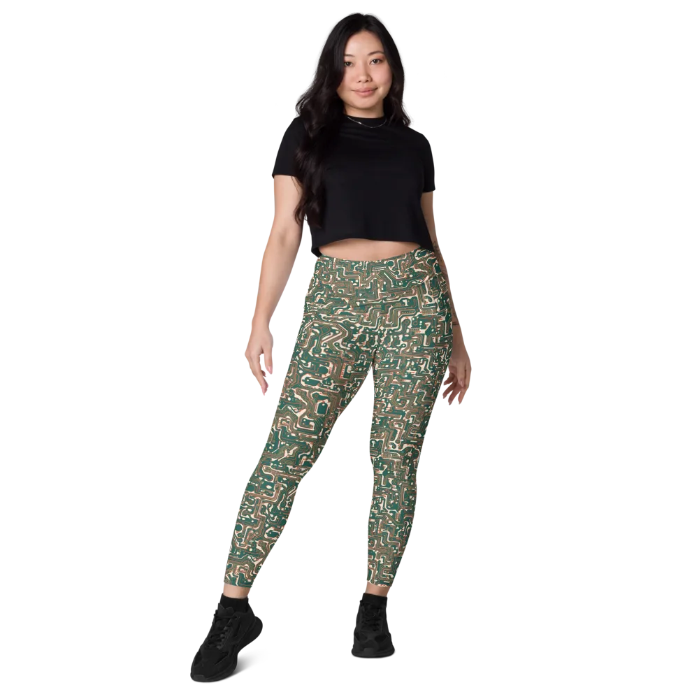 Copper Circuit on Leggings with Pockets — Front