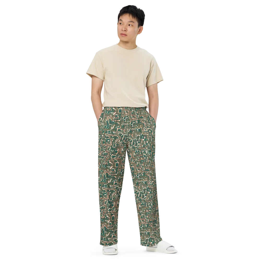 Copper Circuit on Wide-Leg Pants — Front