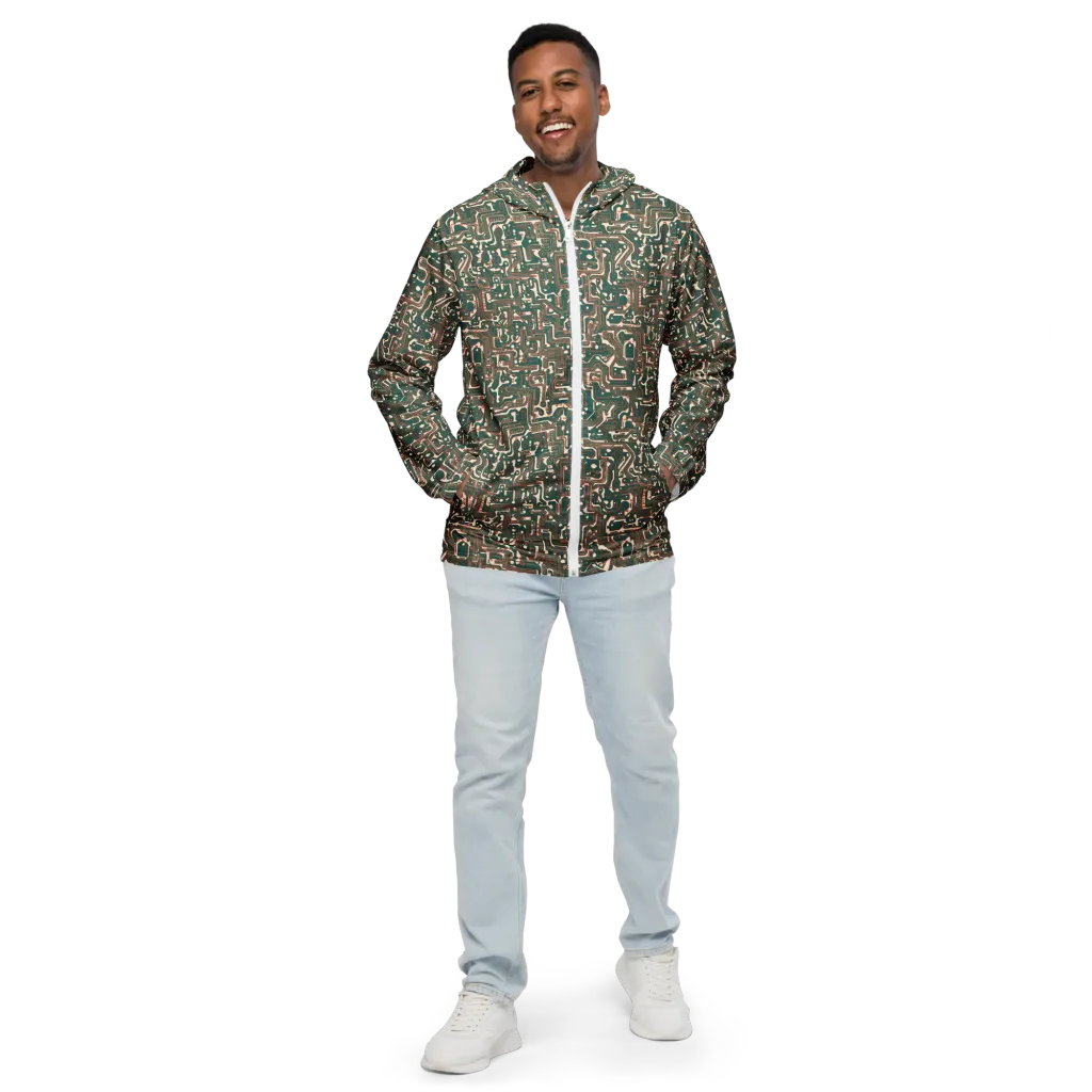 Copper Circuit on Men's Windbreaker — Front