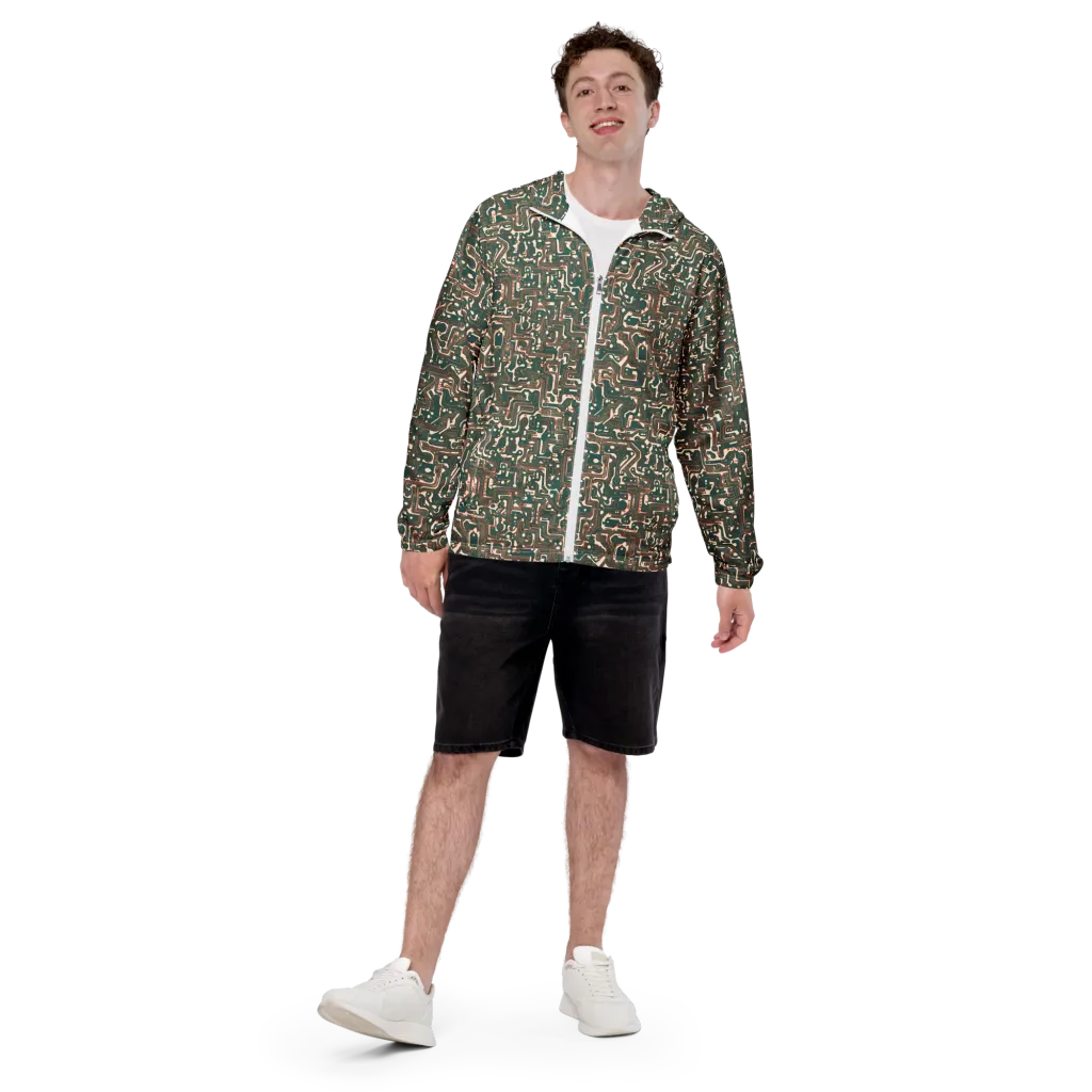 Copper Circuit on Men's Windbreaker — Front