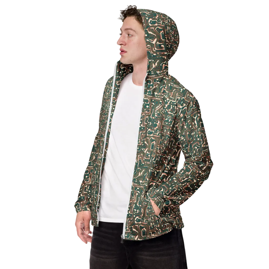 Copper Circuit on Men's Windbreaker — Left Front