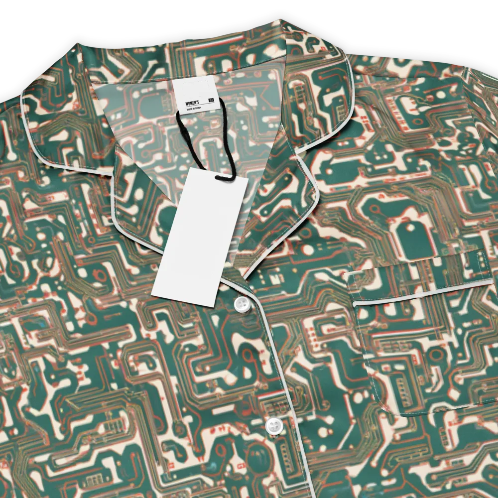 Copper Circuit on Women's Short Sleeve Pajama Top — Product details
