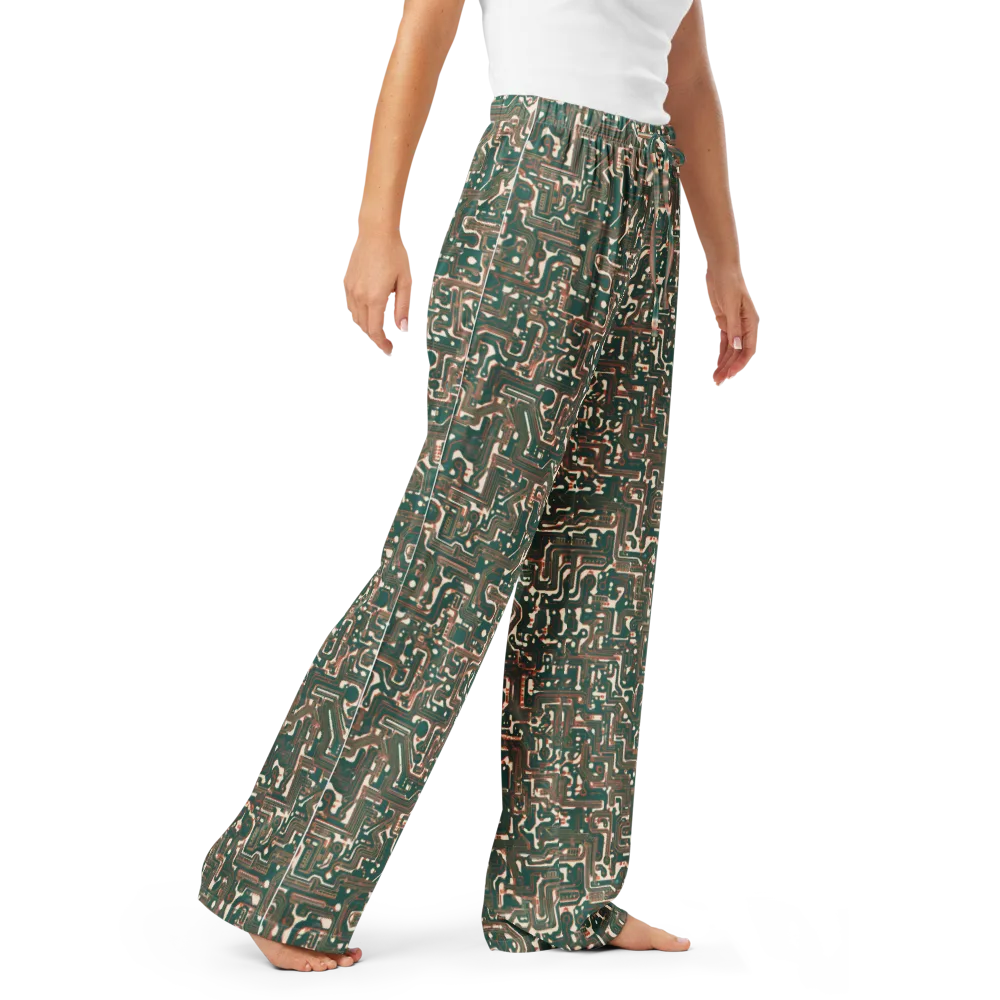 Copper Circuit on Women's Pajama Pants — Right Front
