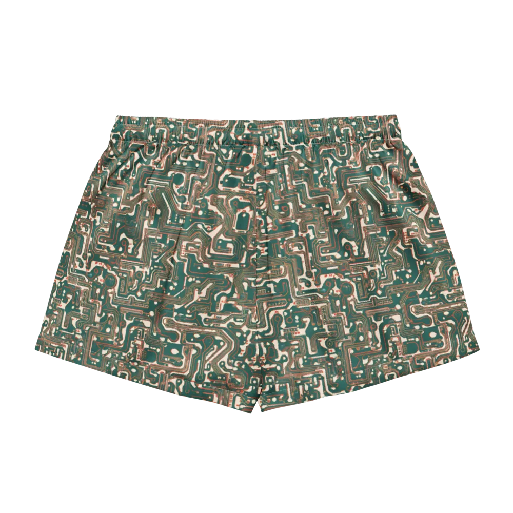 Copper Circuit on Women's Pajama Shorts — Back
