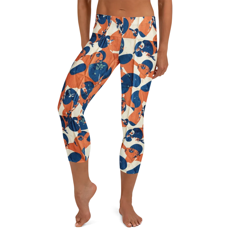 Koi Pop on Capri Leggings — Front