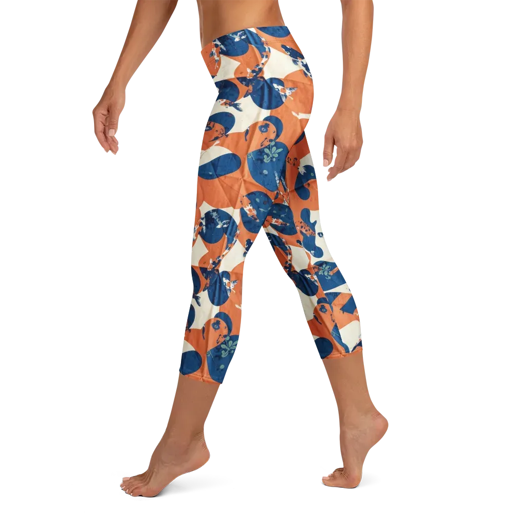 Koi Pop on Capri Leggings — Left