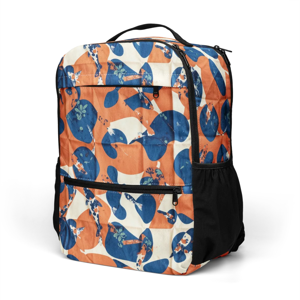 Koi Pop on Utility Backpack — Left Front