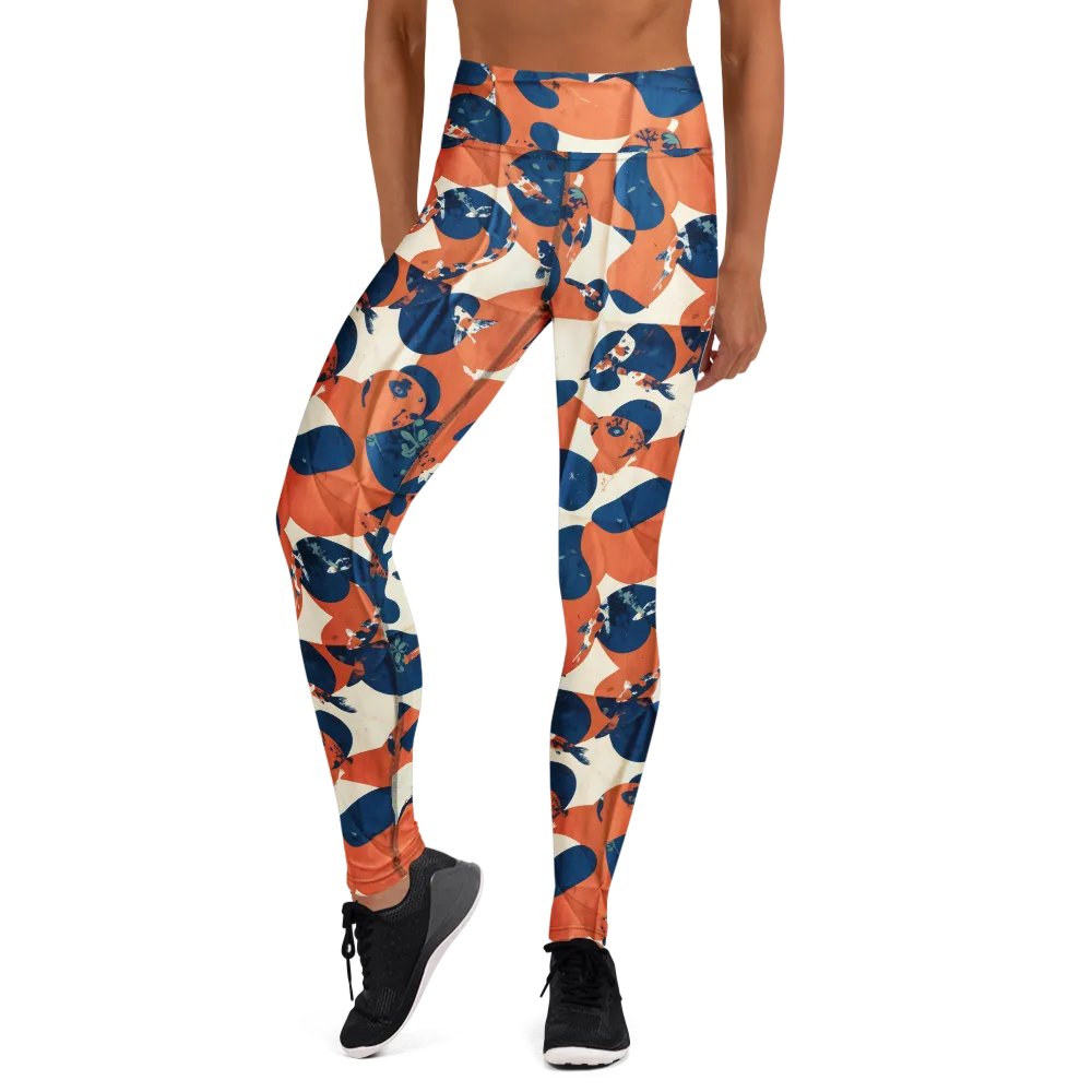 Koi Pop on Yoga Leggings — Front