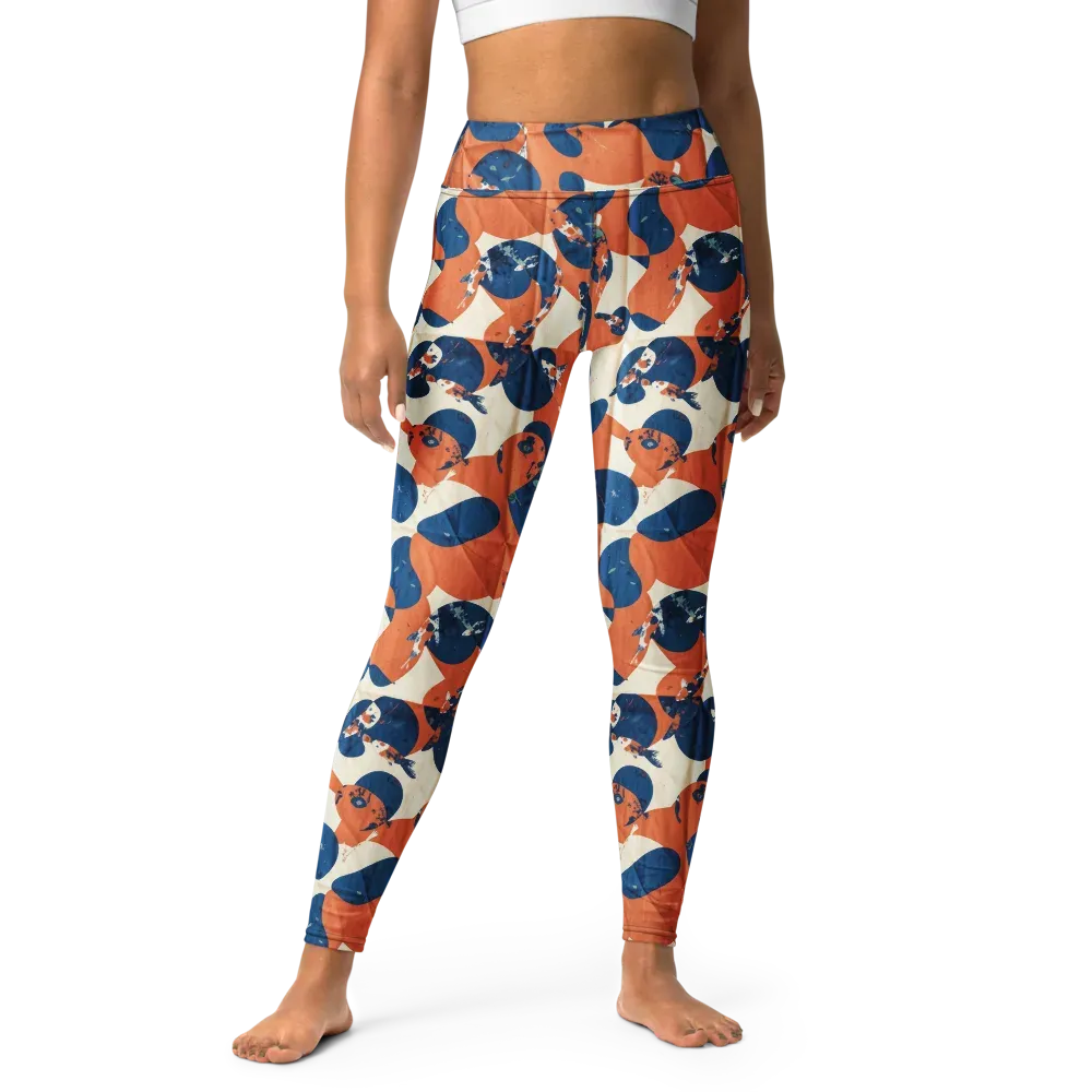 Koi Pop on Yoga Leggings — Front