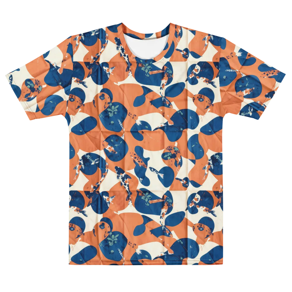 Koi Pop on Men's Cotton Crew Neck T-Shirt — Front