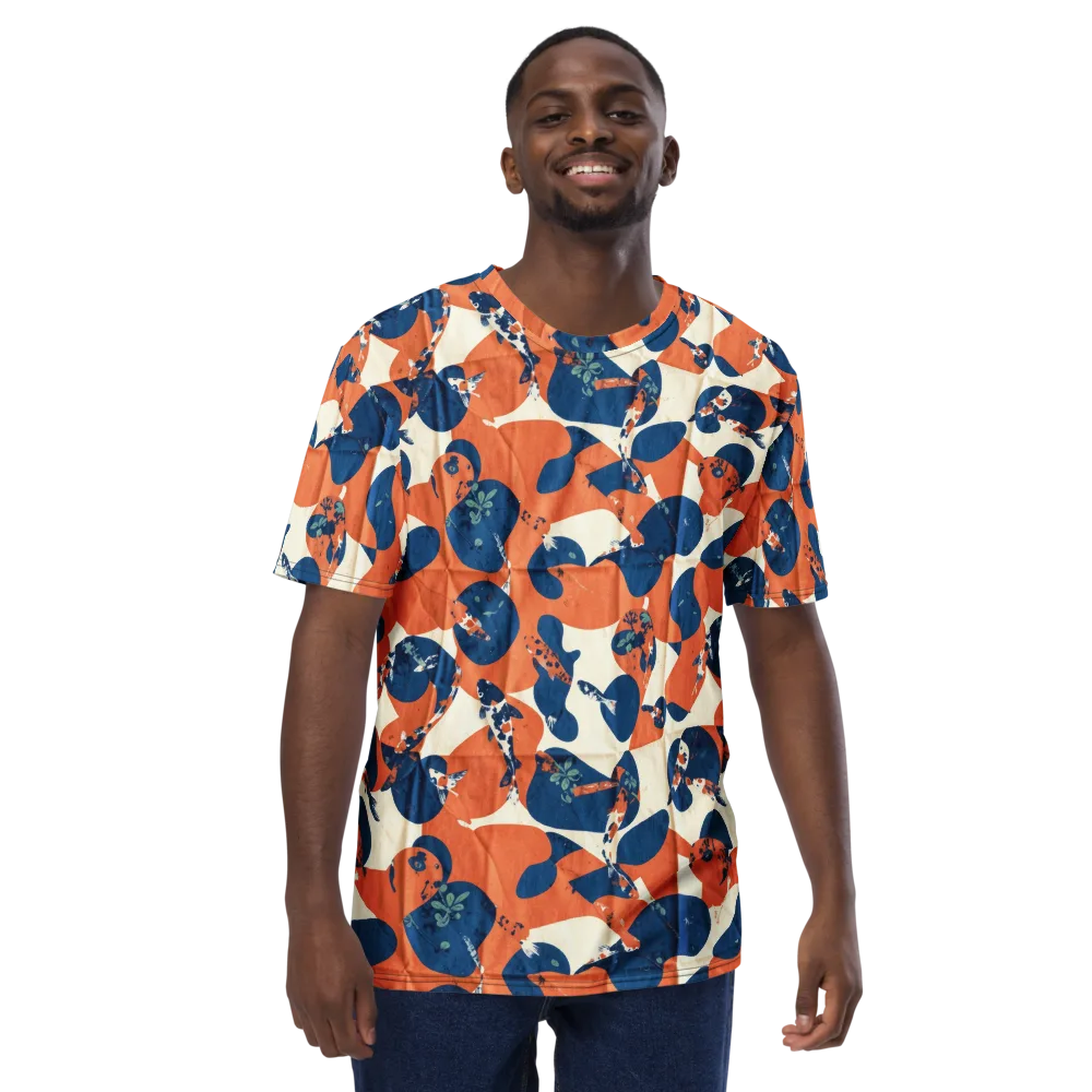 Koi Pop on Men's Crew Neck T-Shirt — Front