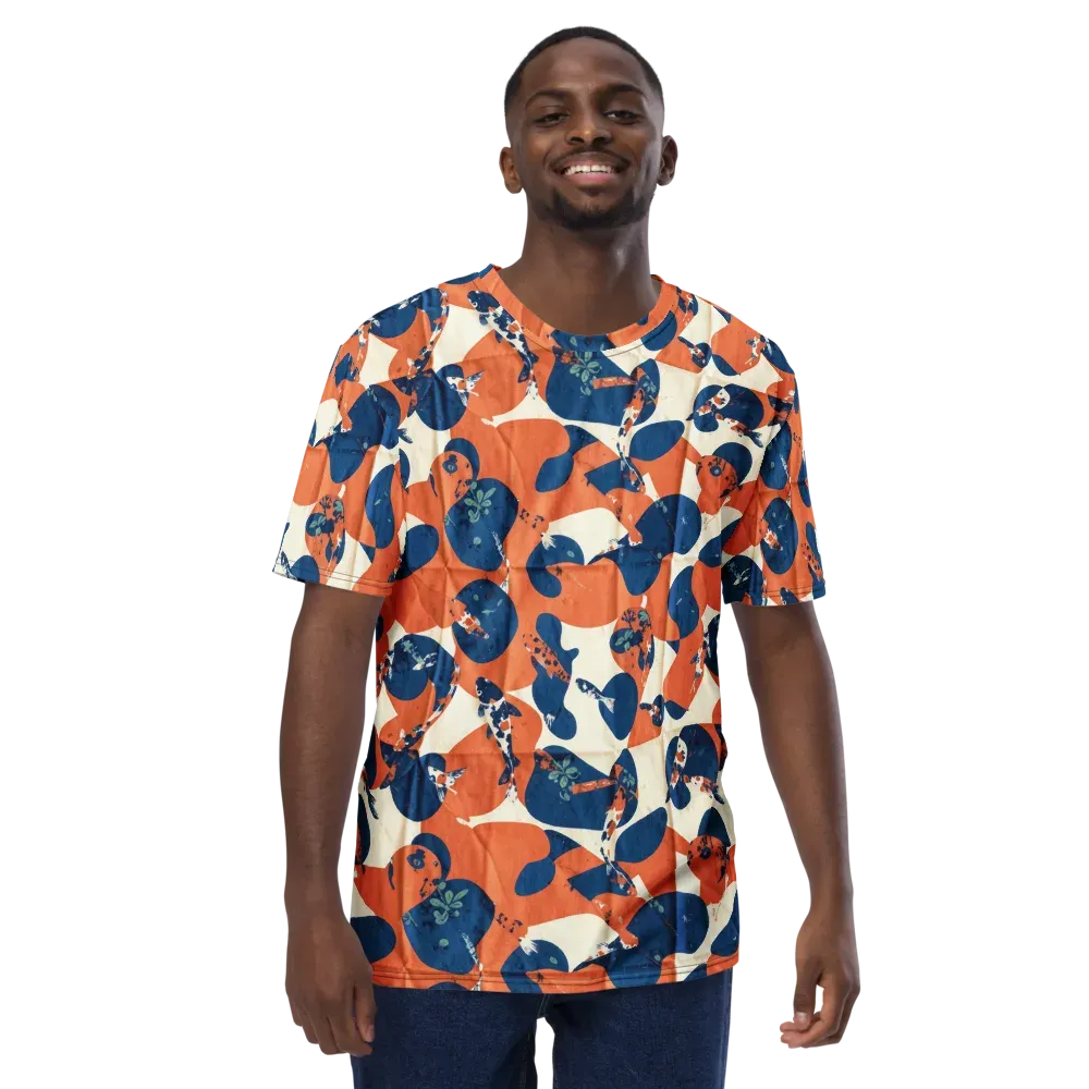 Koi Pop on Men's Crew Neck T-Shirt — Front