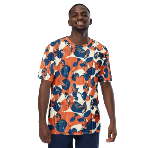 Koi Pop on a Men's Crew Neck T-Shirt