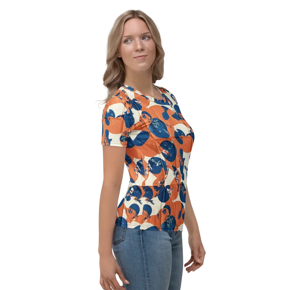 Koi Pop on Women's Crew Neck T-Shirt — Right