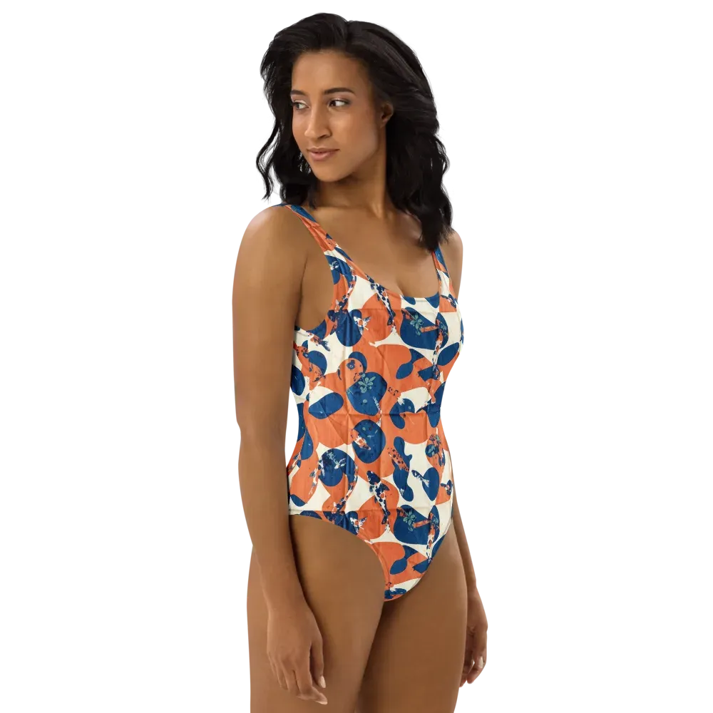 Koi Pop on One-Piece Swimsuit — Right