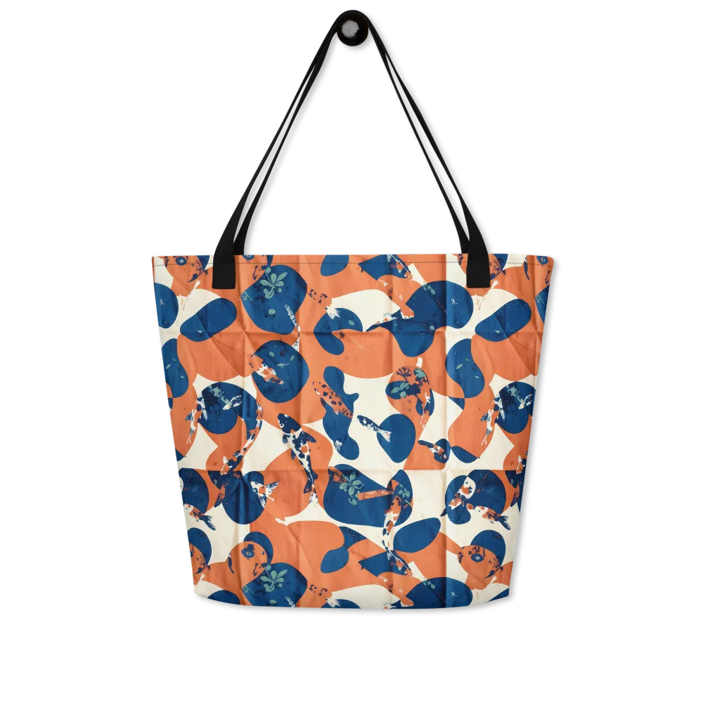 Koi Pop on Large Tote Bag W/ Pocket — Front