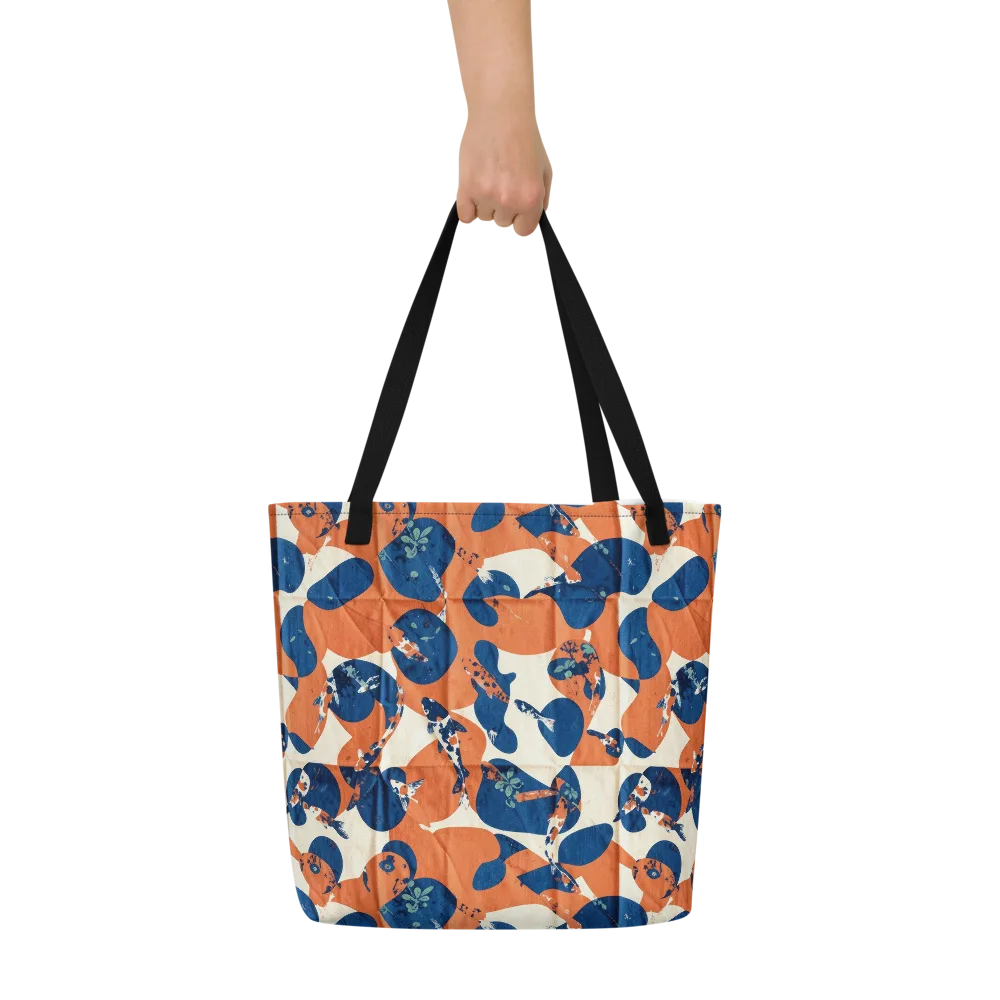 Koi Pop on Large Tote Bag W/ Pocket — Front