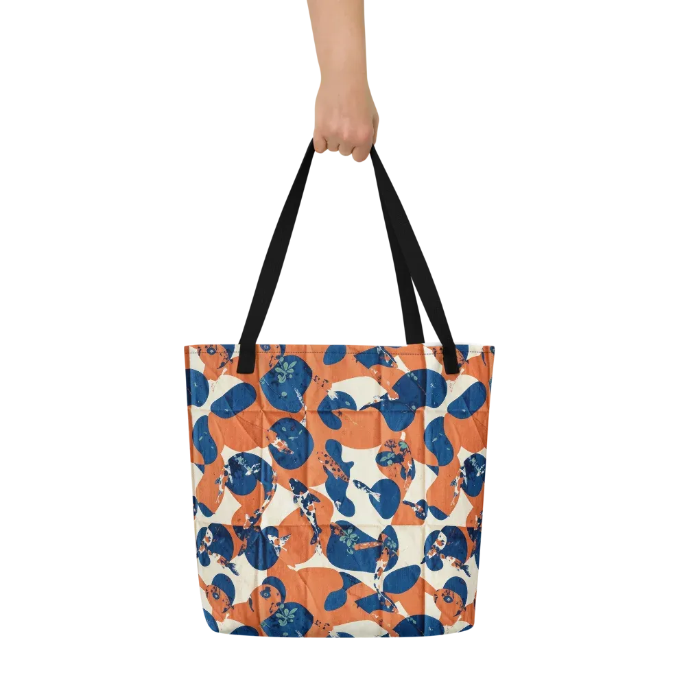 Koi Pop on Large Tote Bag W/ Pocket — Front
