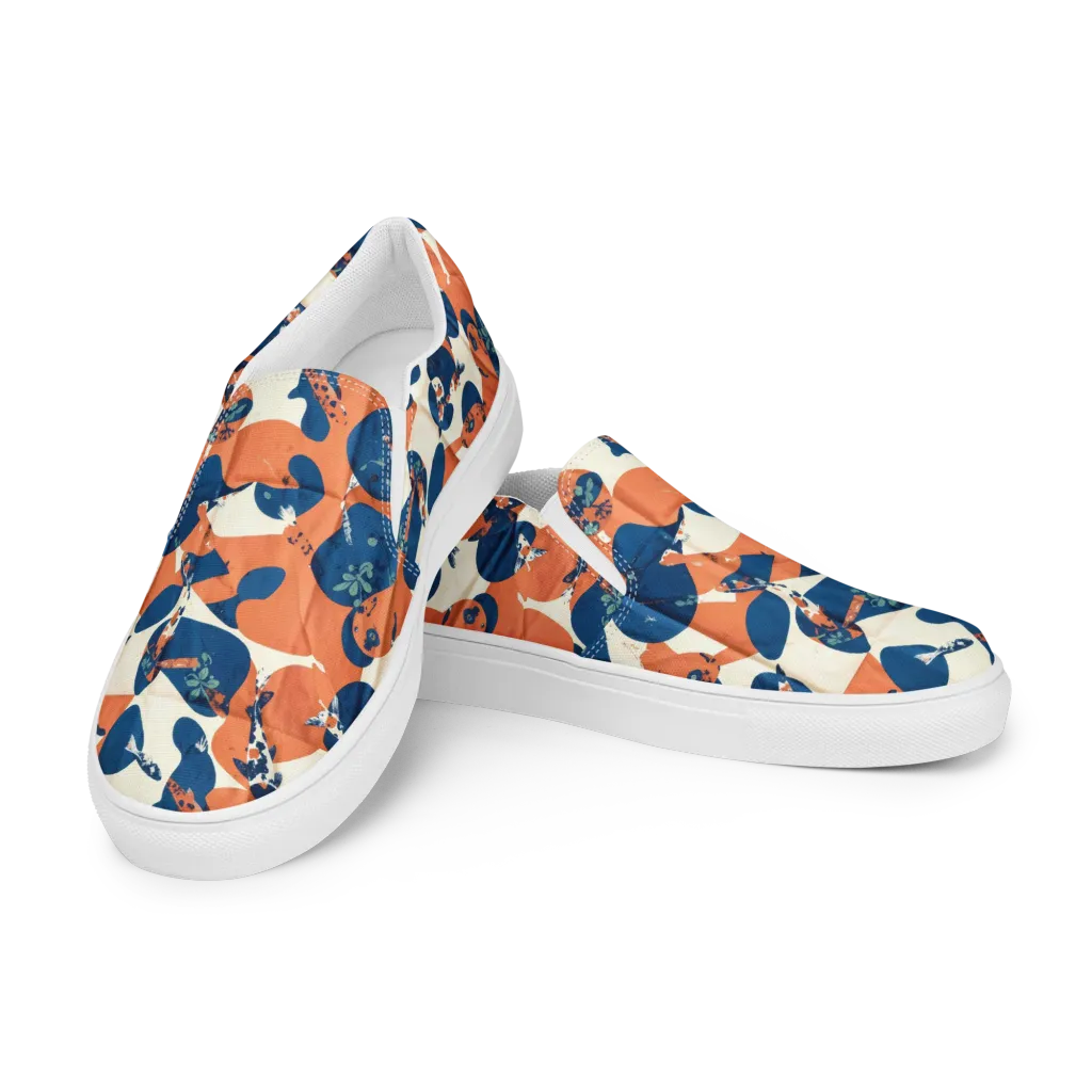 Koi Pop on Women's Slip-On Canvas Shoes — Left Front