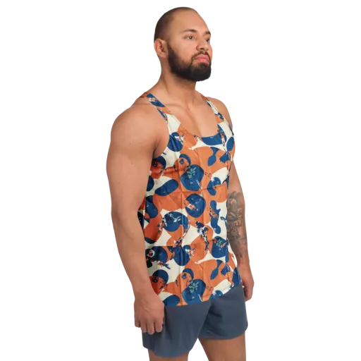 Koi Pop on a Men's Tank Top
