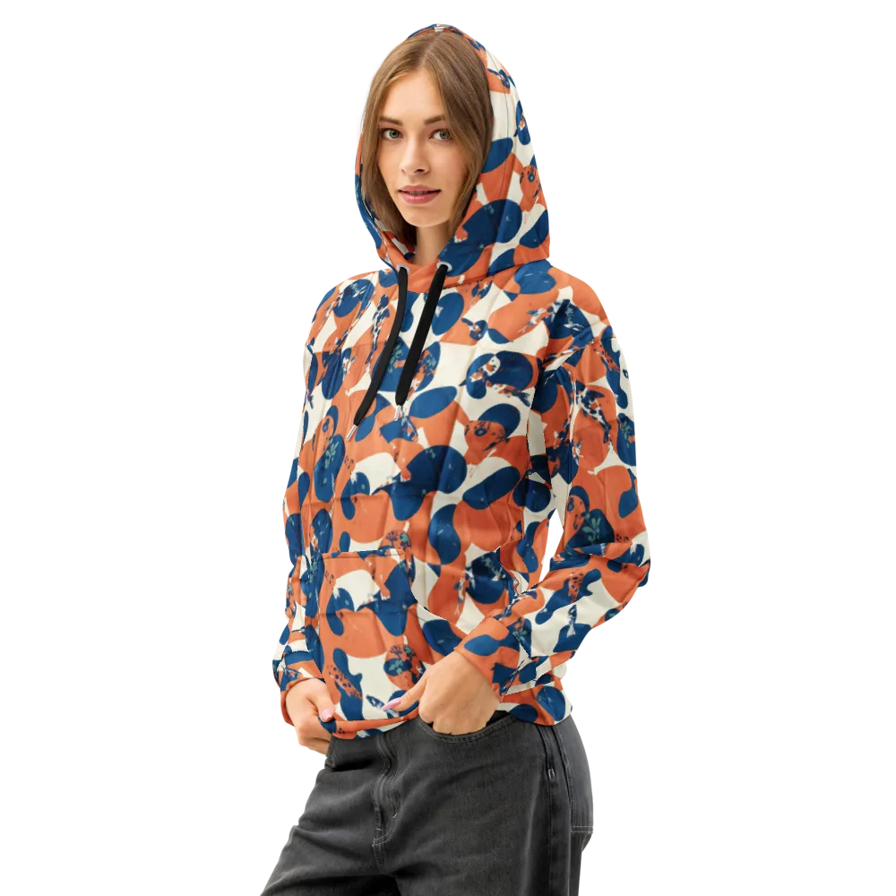 Koi Pop on Cotton Hoodie — Left Front