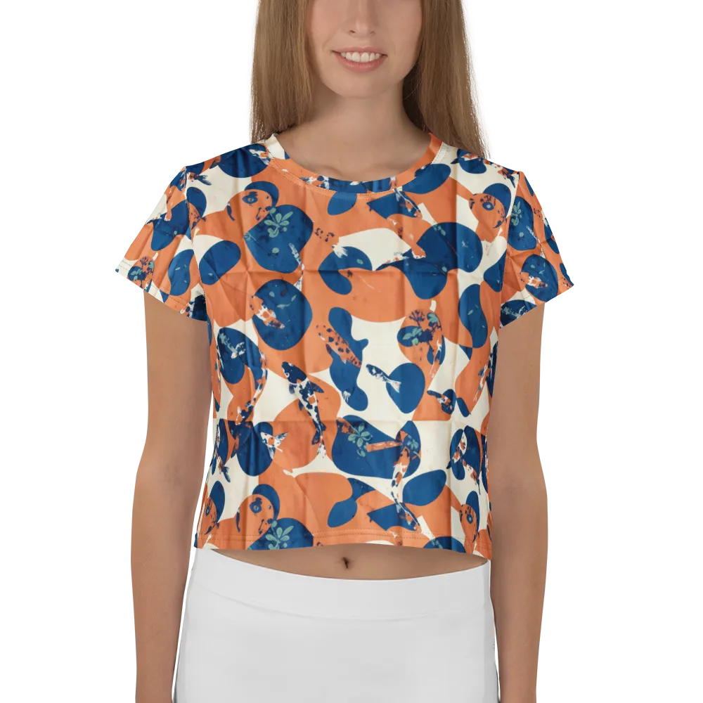 Koi Pop on Crop Tee — Front
