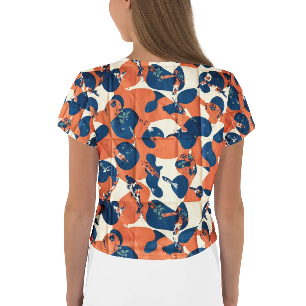 Koi Pop on Crop Tee — Back