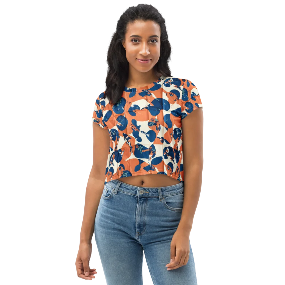 Koi Pop on Crop Tee — Front