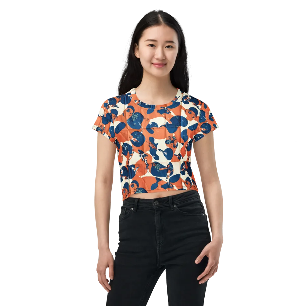 Koi Pop on Crop Tee — Front