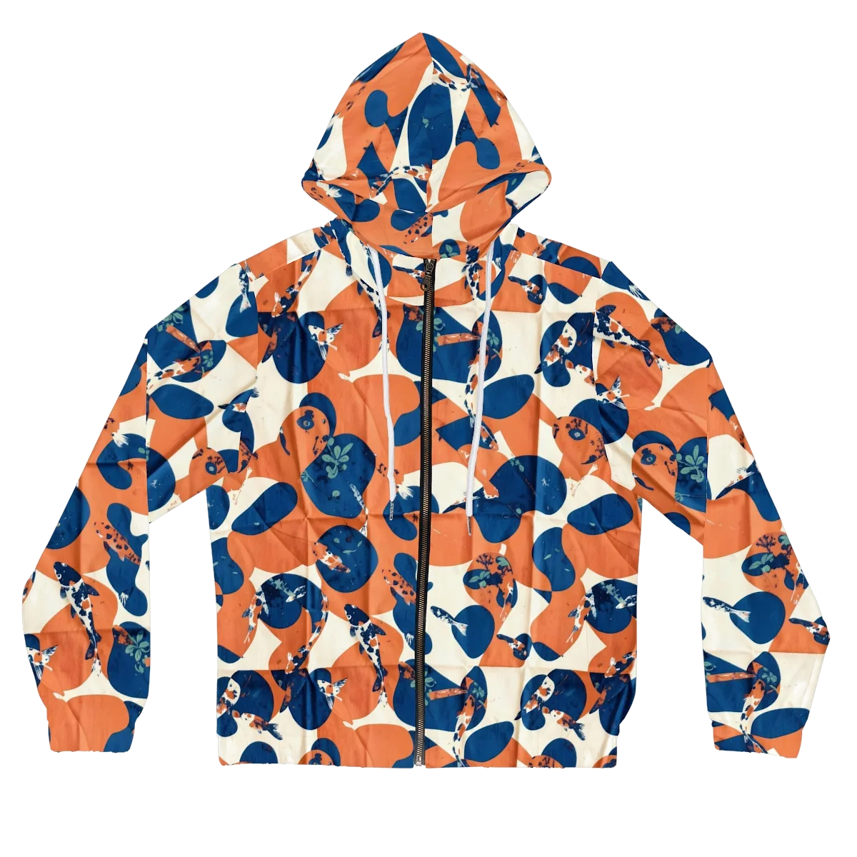 Koi Pop on Women's Full-Zip Hoodie — Front