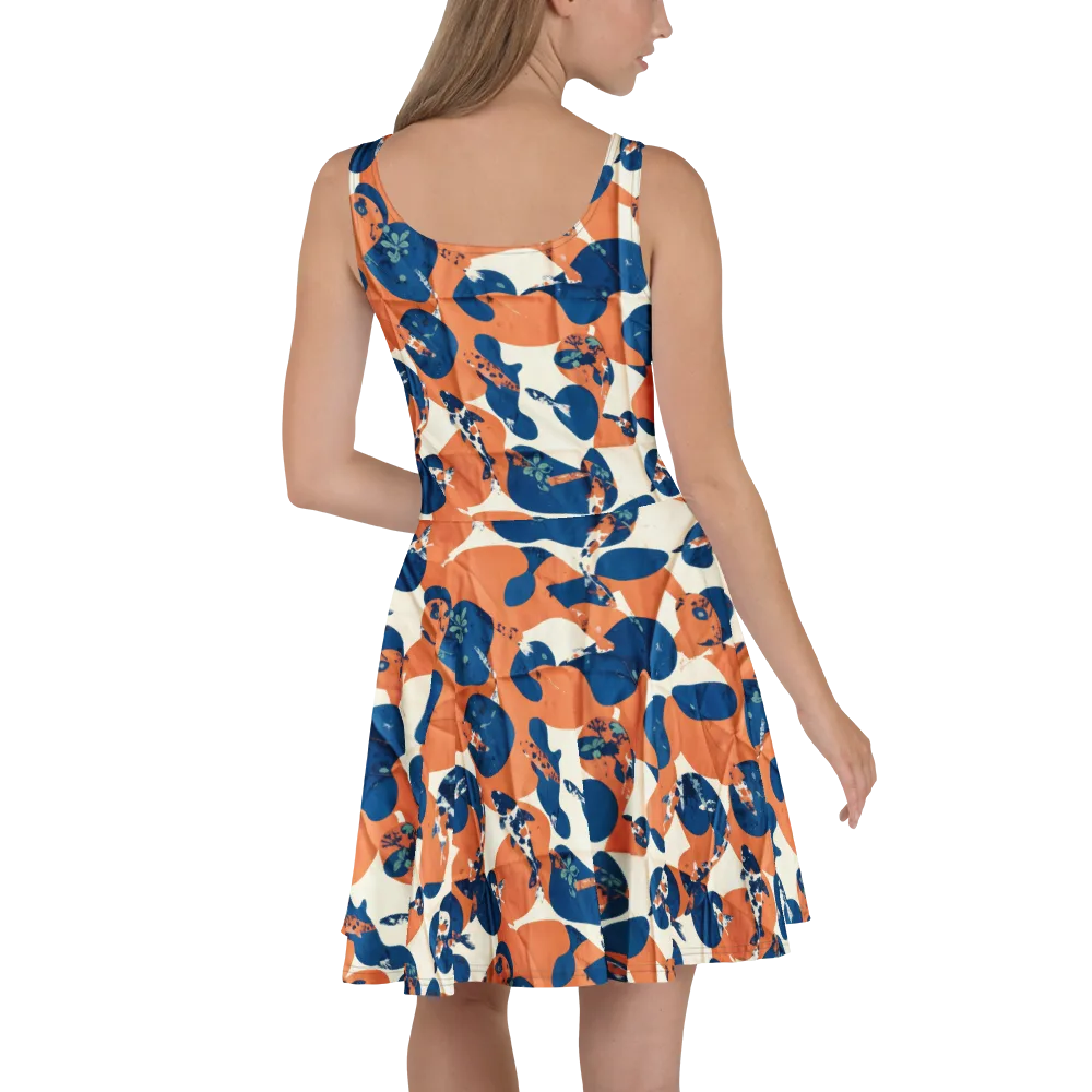 Koi Pop on Skater Dress — Back